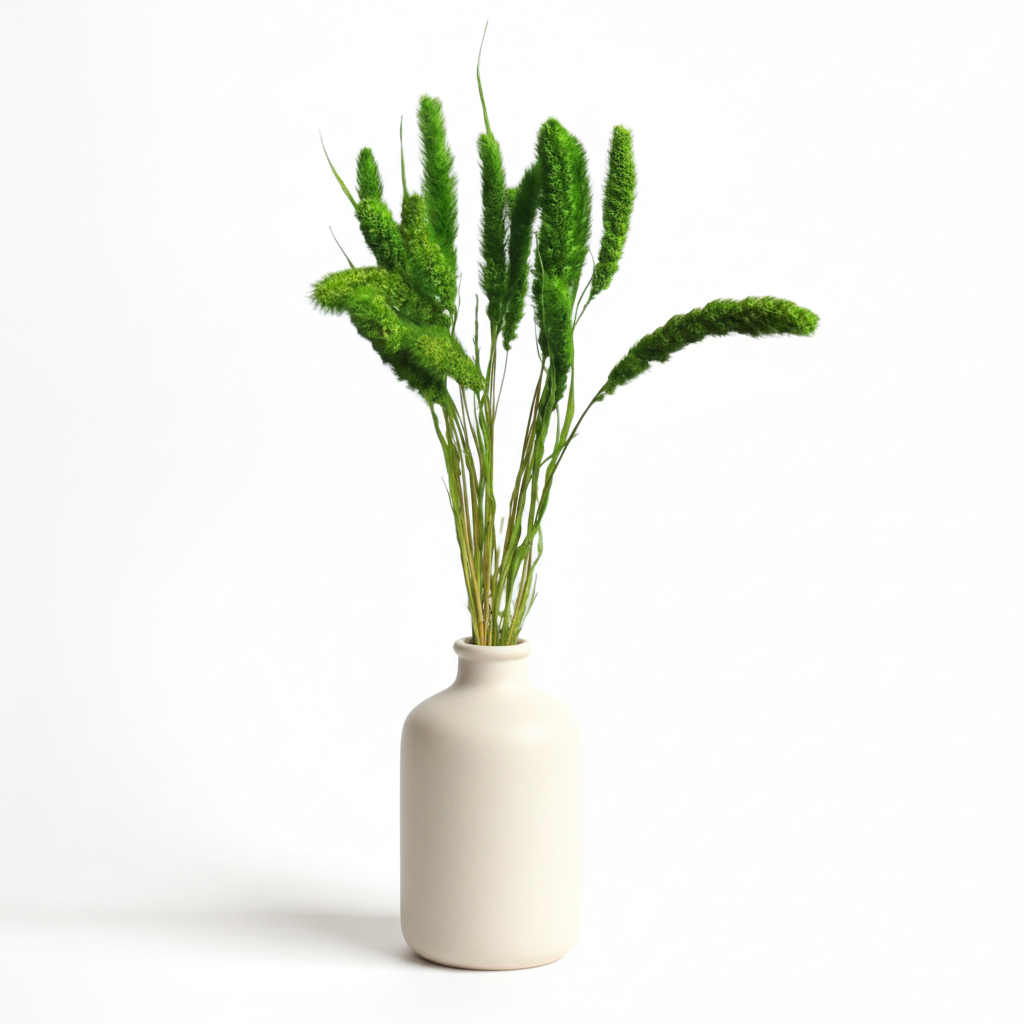 Sušená Setaria světle zelená – ideální pro přírodní aranžmá, interiérové dekorace a kytice